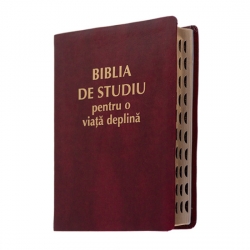 Biblia de Studiu pentru o Viata deplina, visiniu fara fermuar