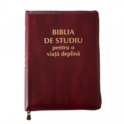 Biblia de Studiu pentru o Viata deplina LUX, visiniu