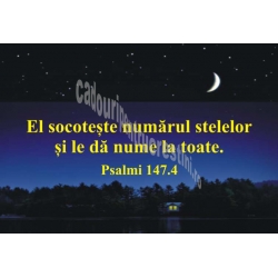 Sticker Psalmi 147.4 - El socoteste numarul stelelor si le da nume la toate